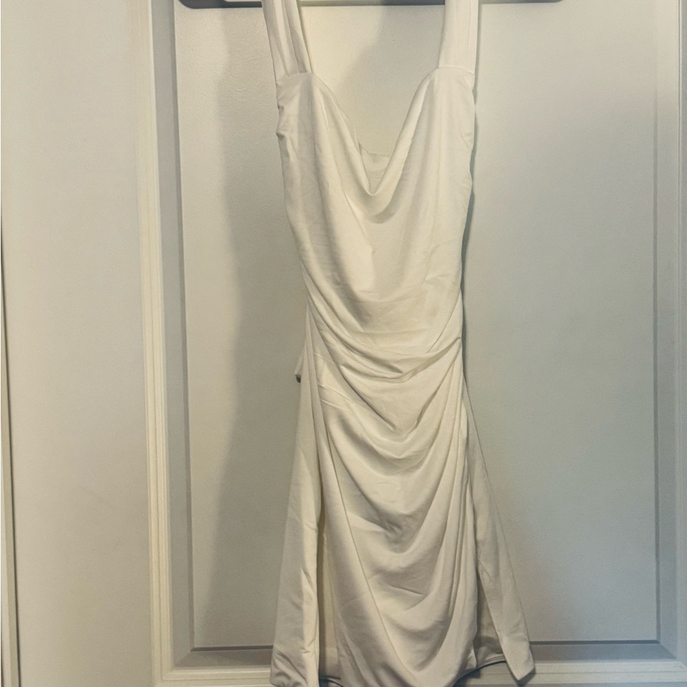 Selfie Leslie Ivory Backless Dress